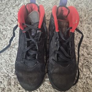 Air Jordan Youth Size 3Y Black Red Purple High Tops